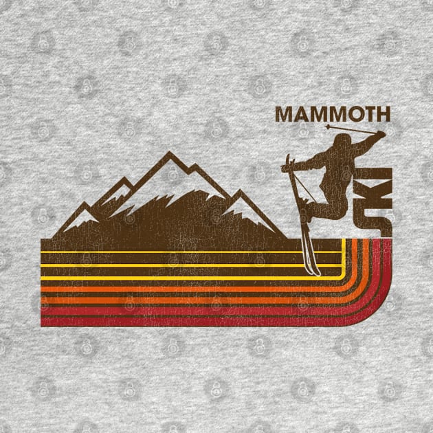 Retro Mammoth 70s/80s Style Skiing Stripe by darklordpug